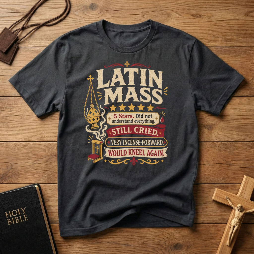 Latin Mass Review T-shirt