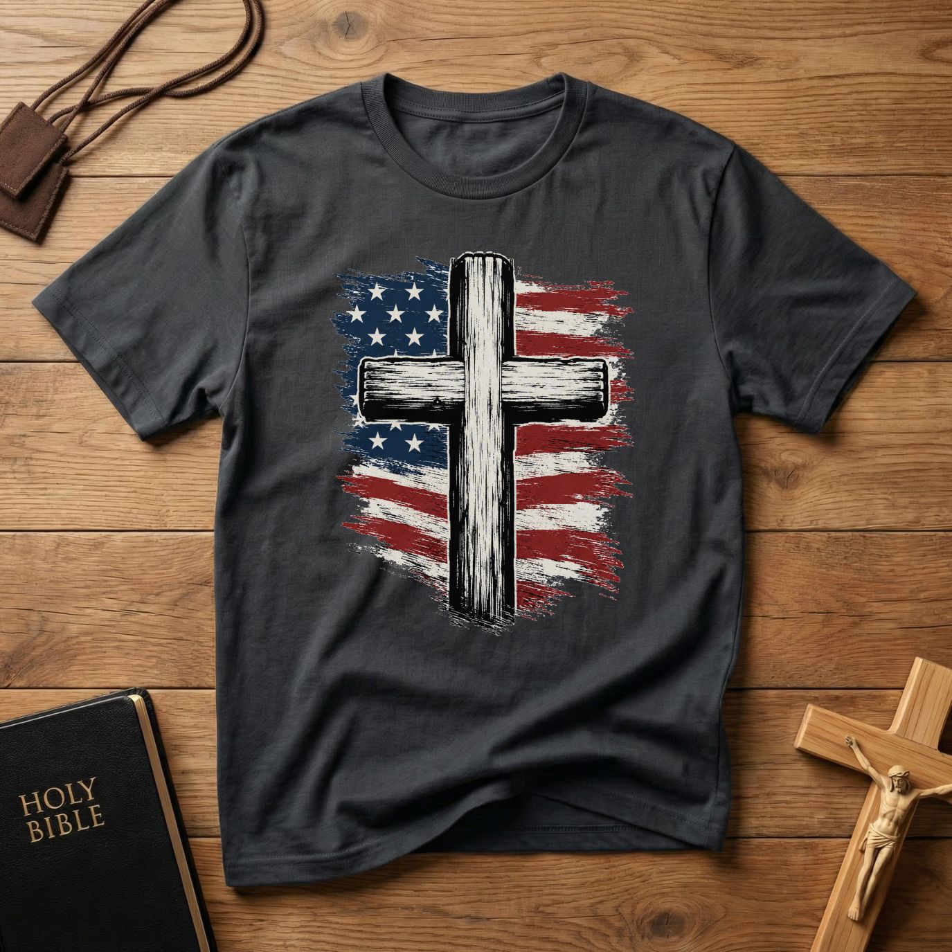 American Flag Cross T-Shirt