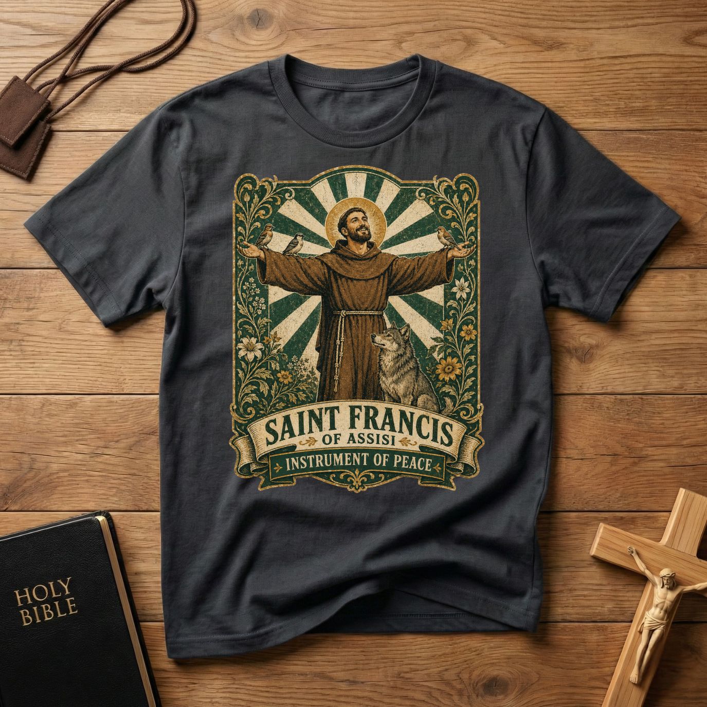 Instrument of Peace St. Francis T-Shirt