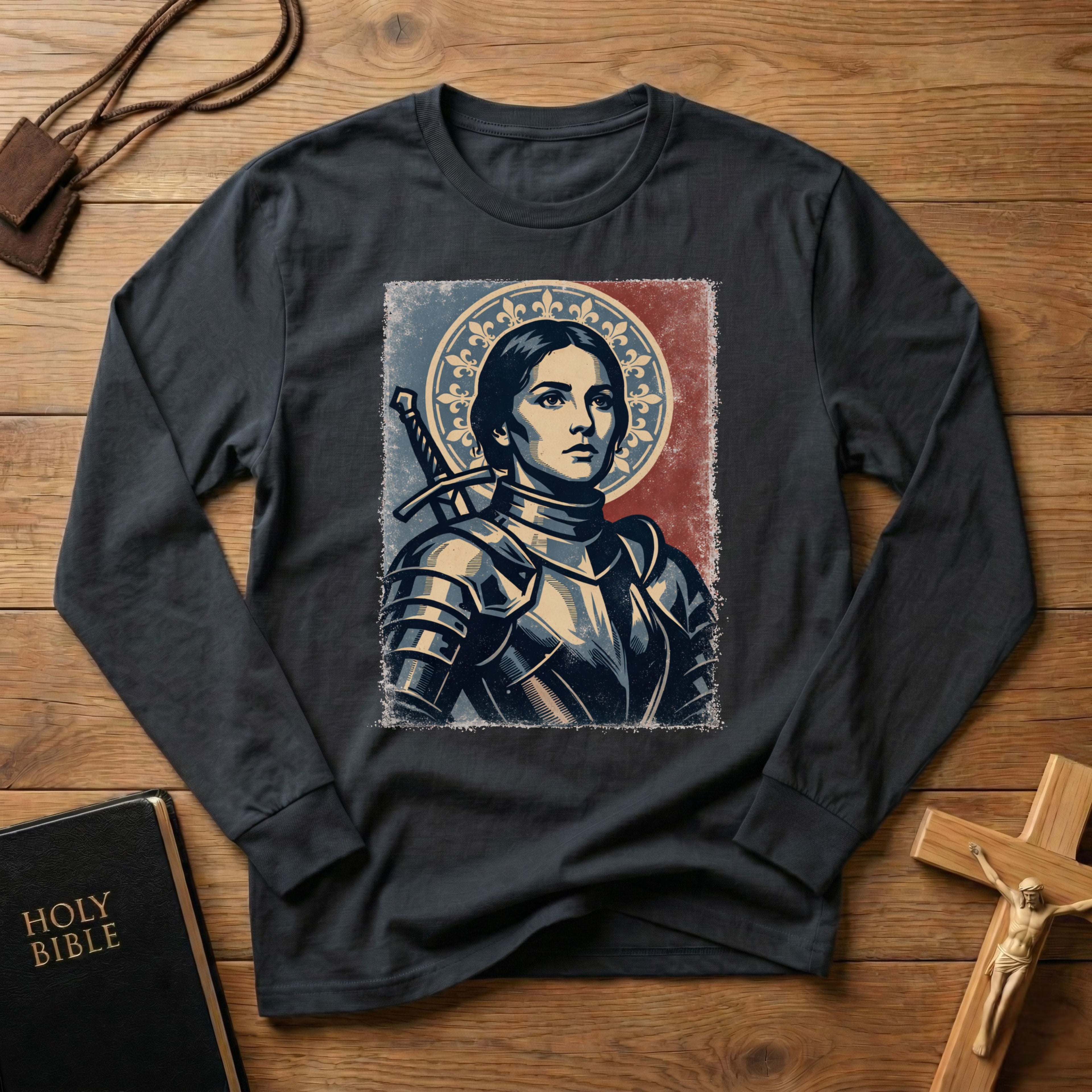 Joan of Arc Portrait Long Sleeve Shirt