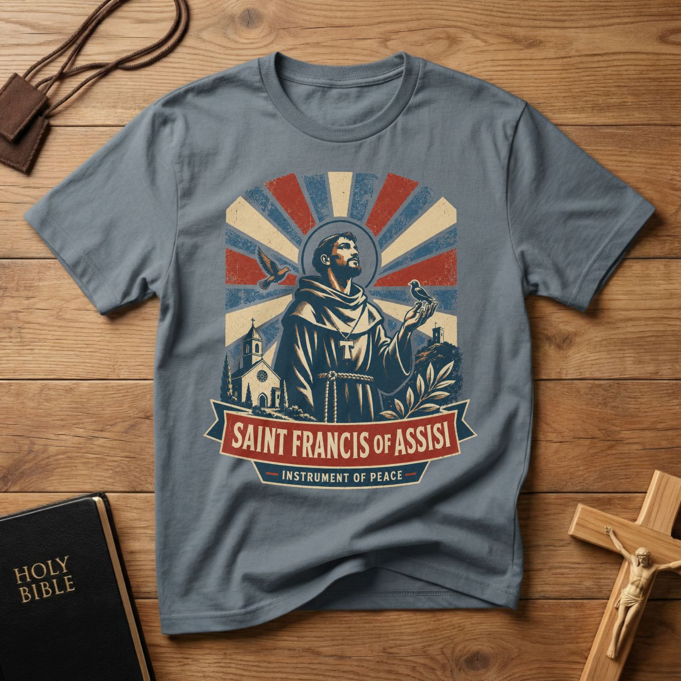 Saint Francis of Assisi Graphic T-Shirt