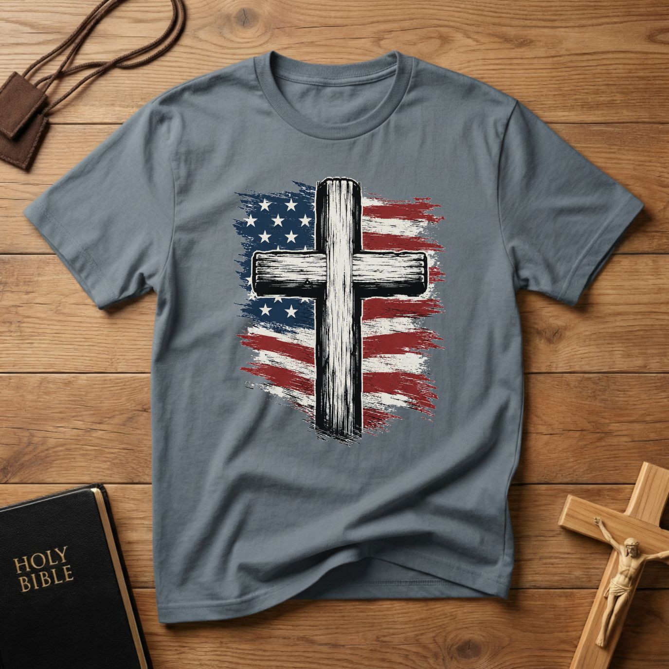 American Flag Cross T-Shirt