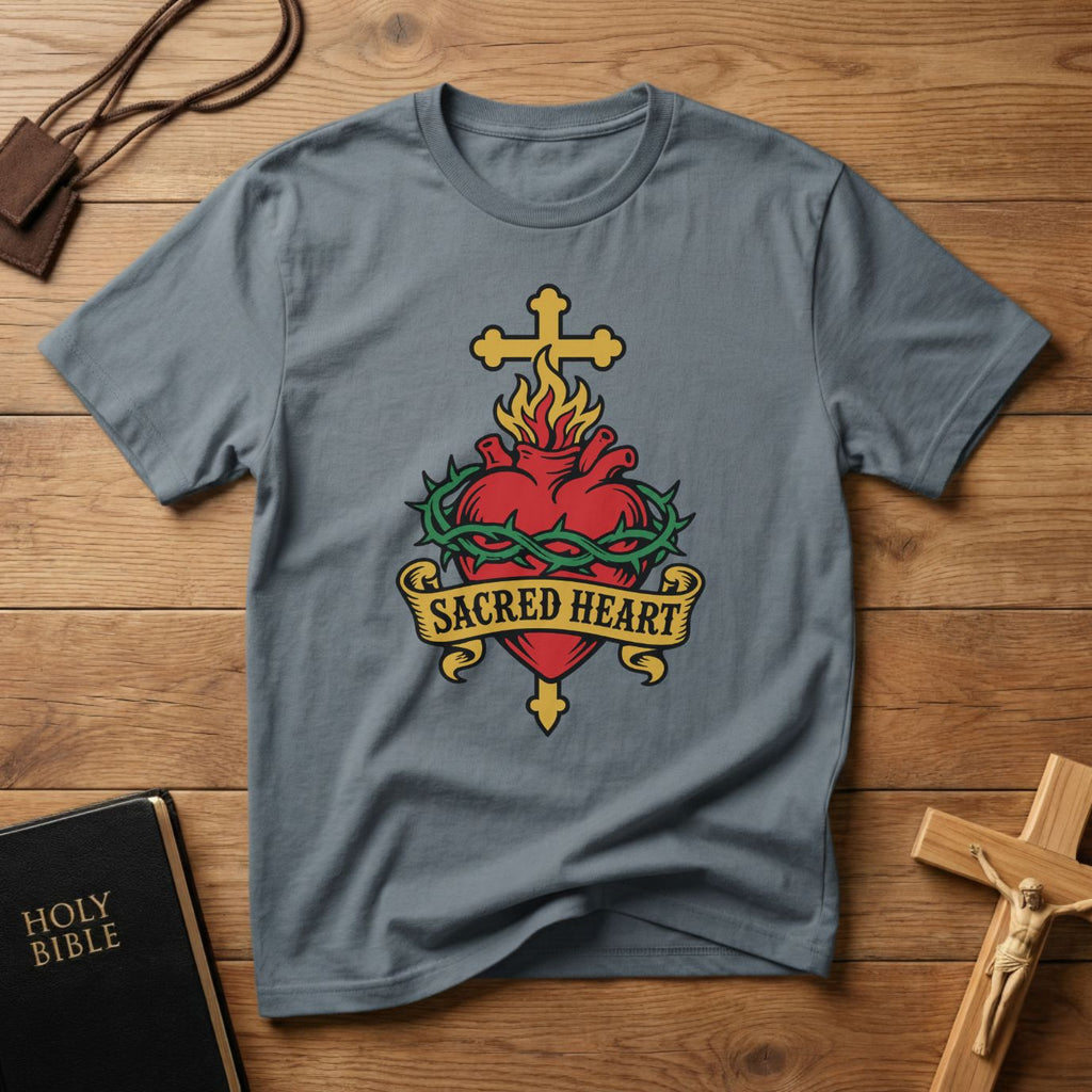 Sacred Heart Tattoo T-shirt