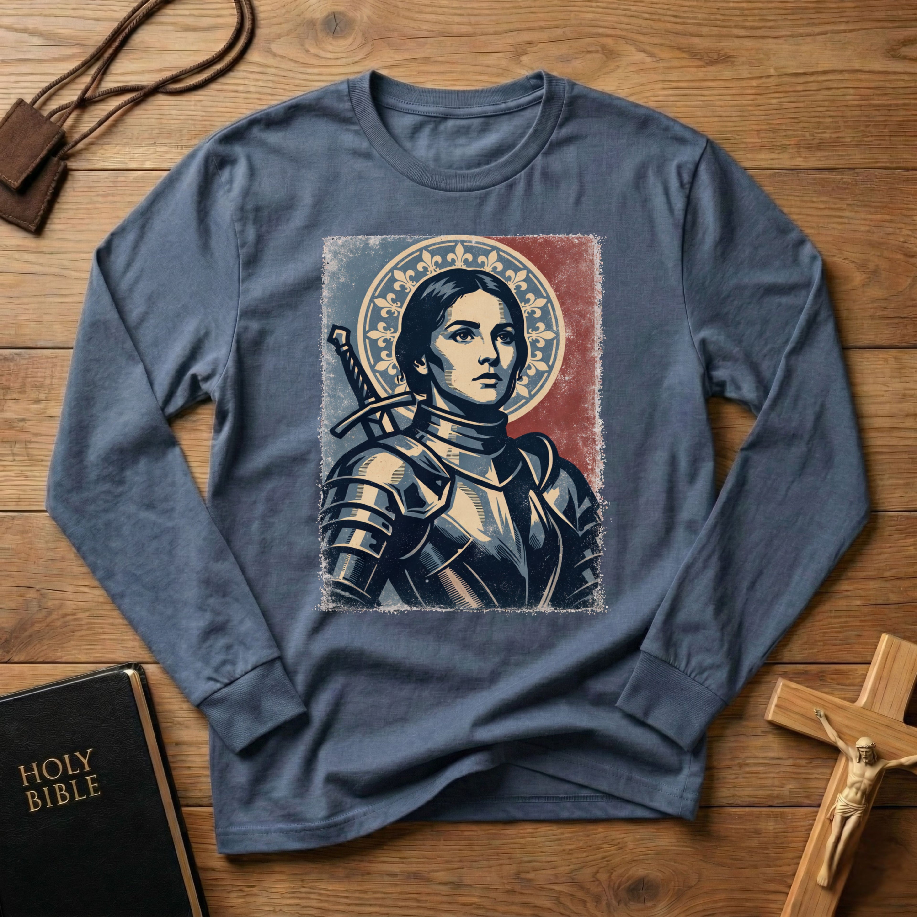 Joan of Arc Portrait Long Sleeve Shirt