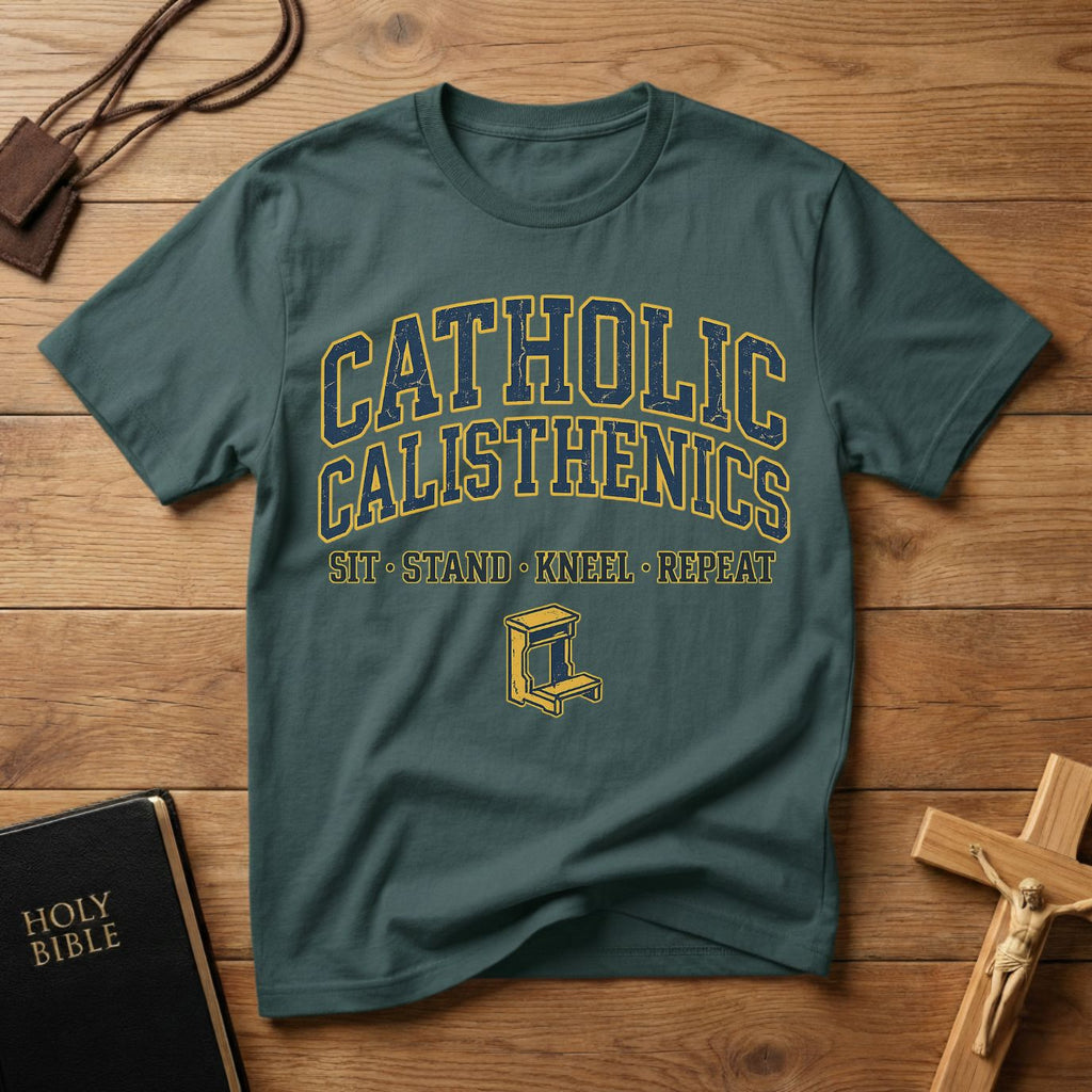 Catholic Calisthenics Colorful T-Shirt