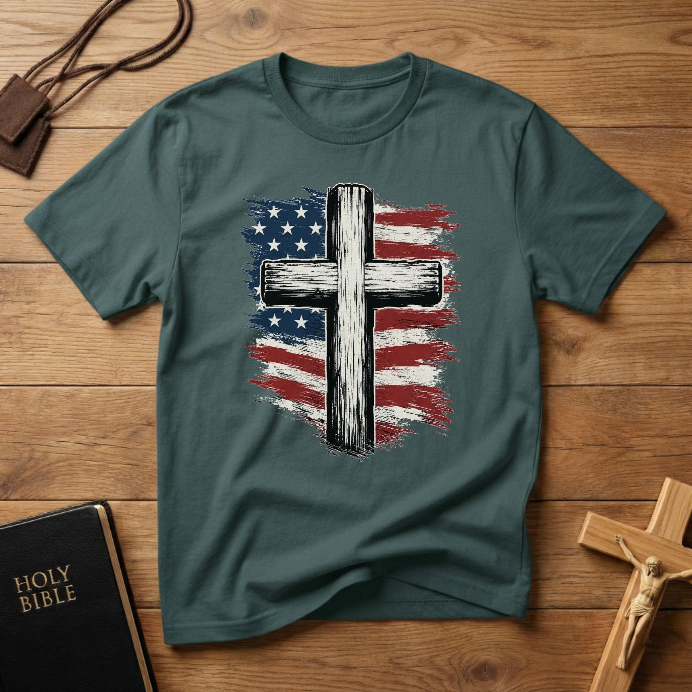 American Flag Cross T-Shirt