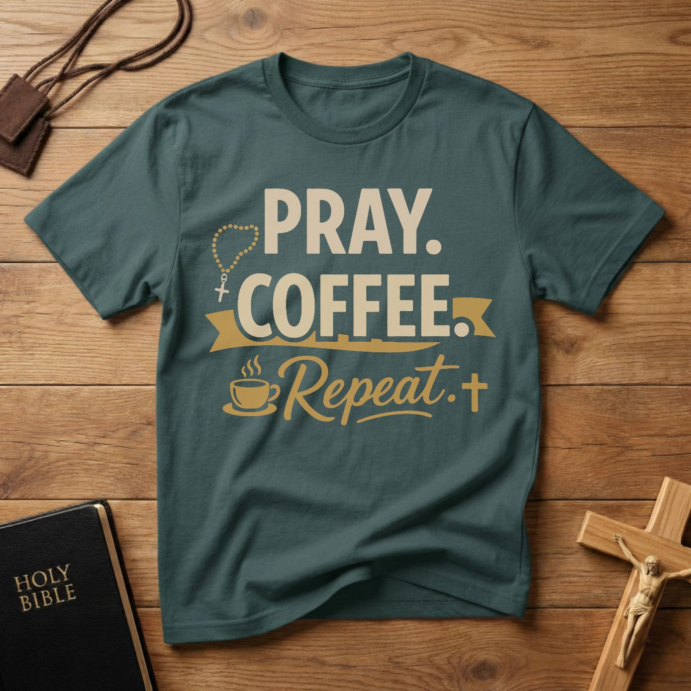Pray. Coffee. Repeat. T-Shirt