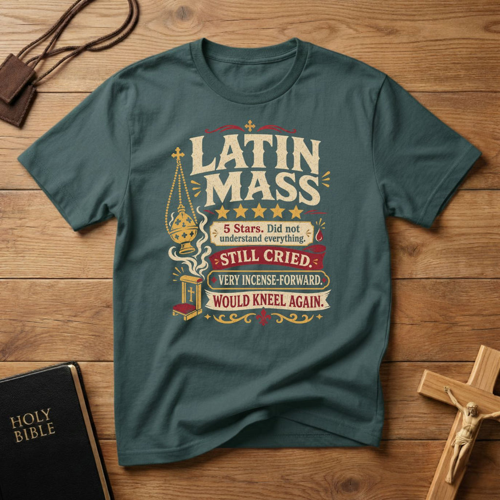 Latin Mass Review T-shirt