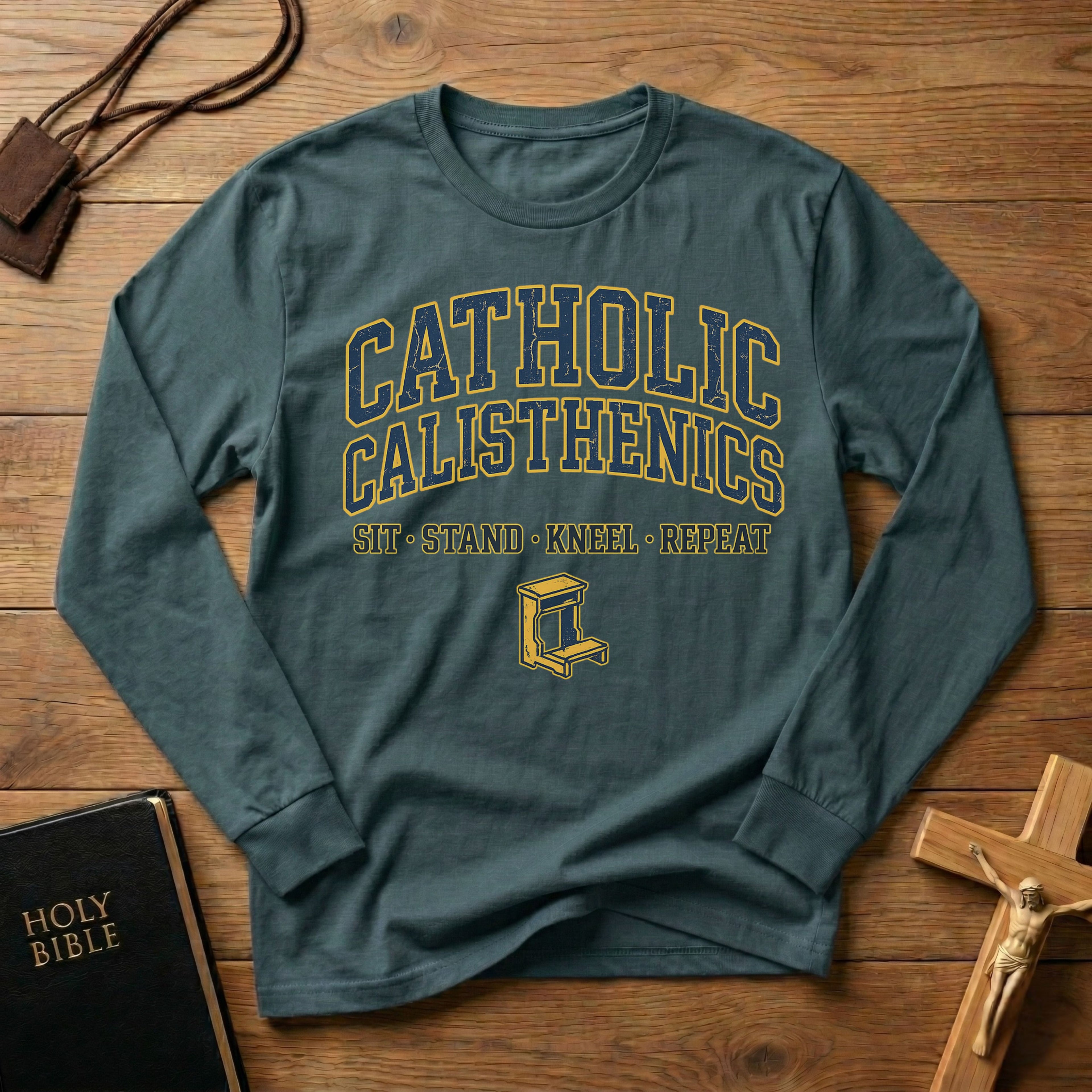 Catholic Calisthenics Long Sleeve Tee