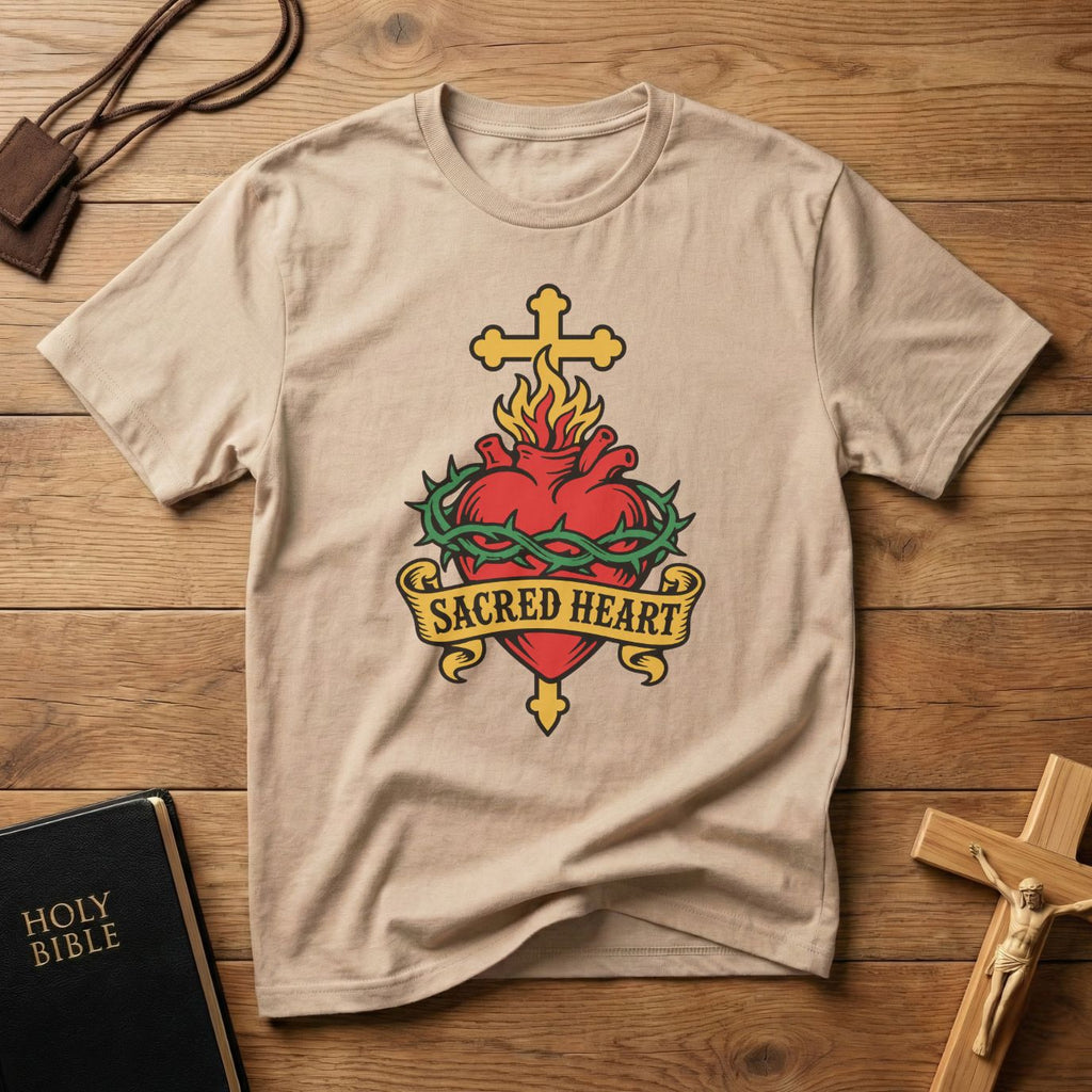 Sacred Heart Tattoo T-shirt