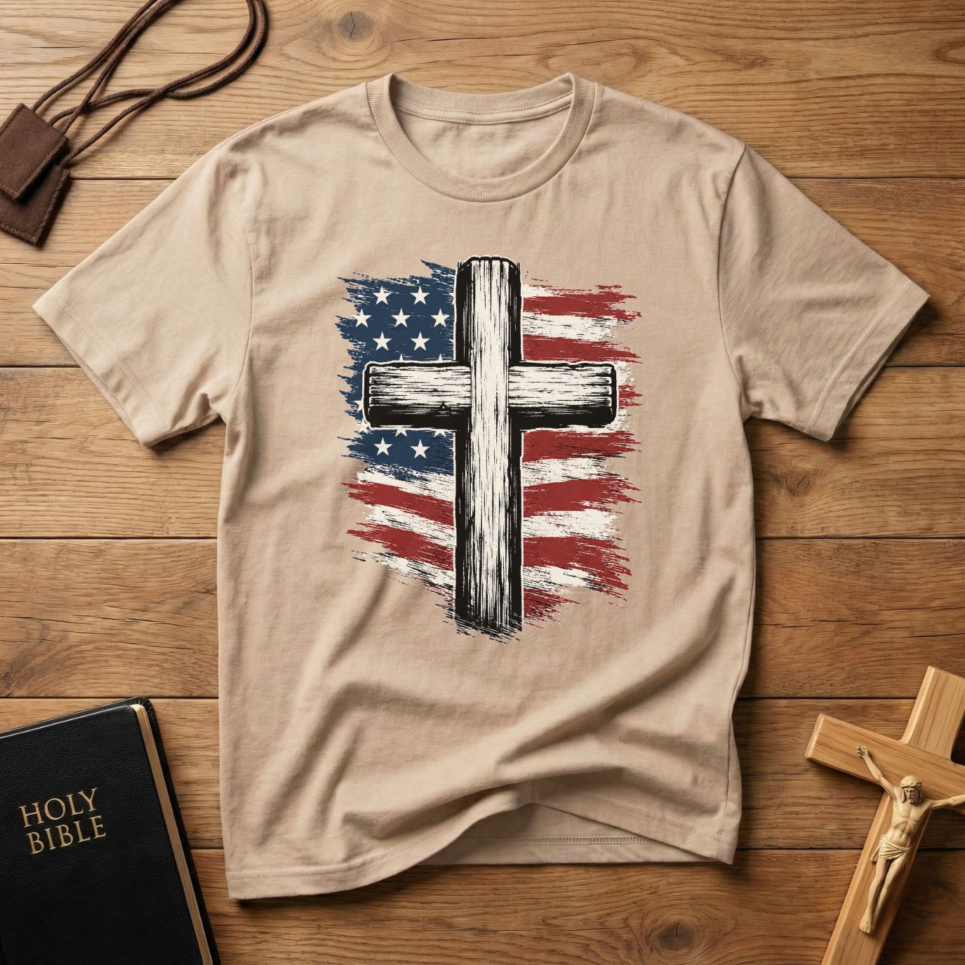 American Flag Cross T-Shirt