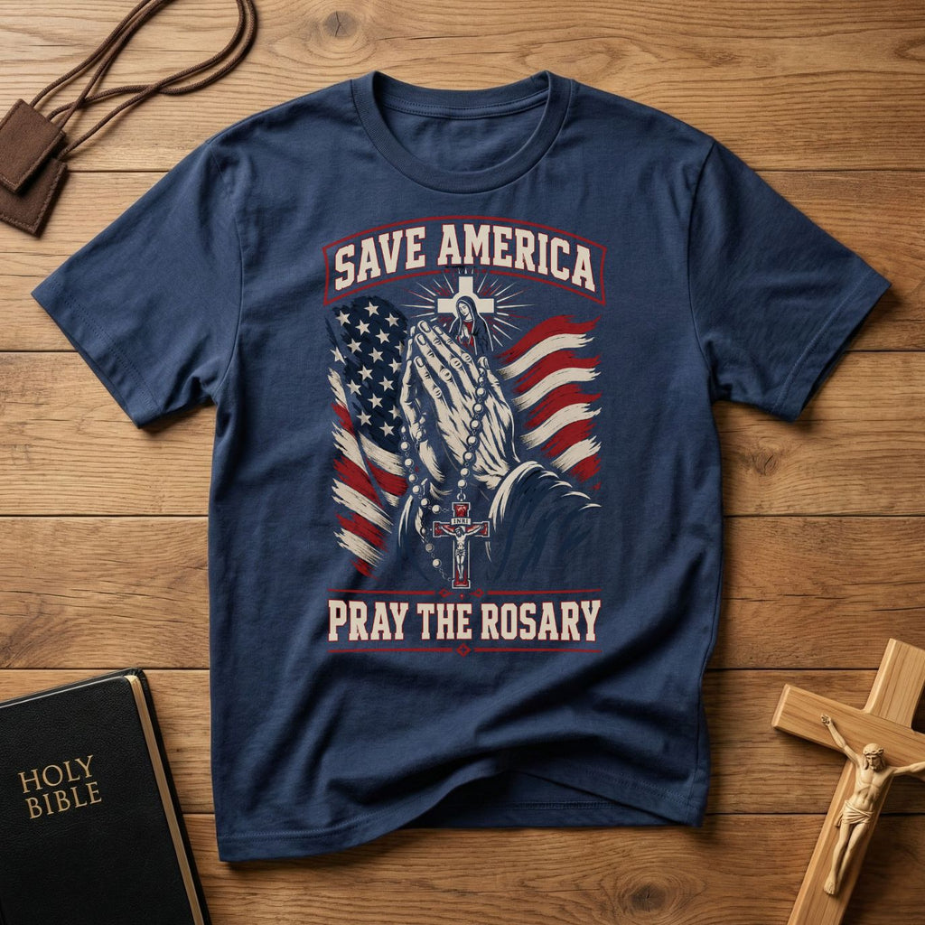 Save America Pray the Rosary T-Shirt