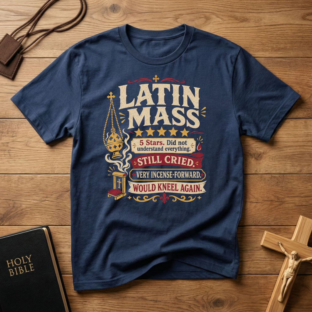 Latin Mass Review T-shirt