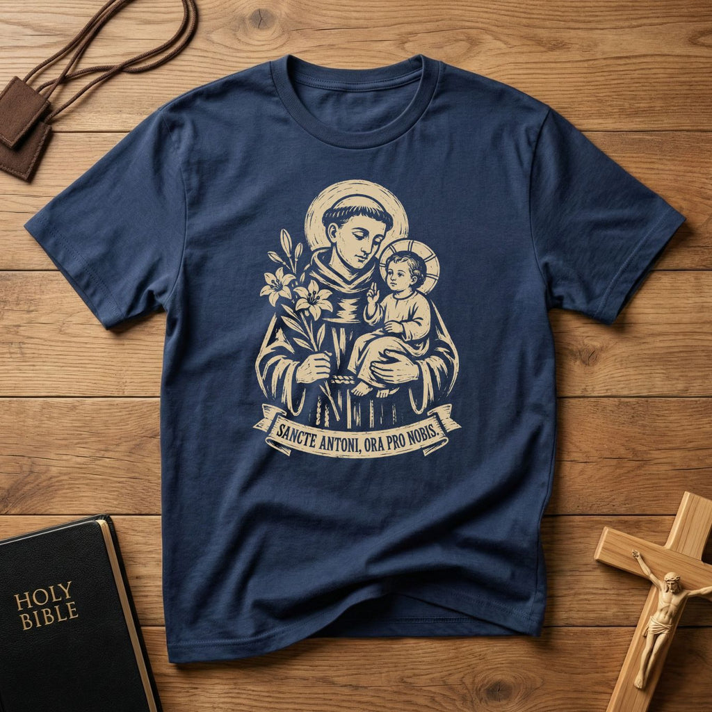 Saint Anthony Wood Cut T-shirt
