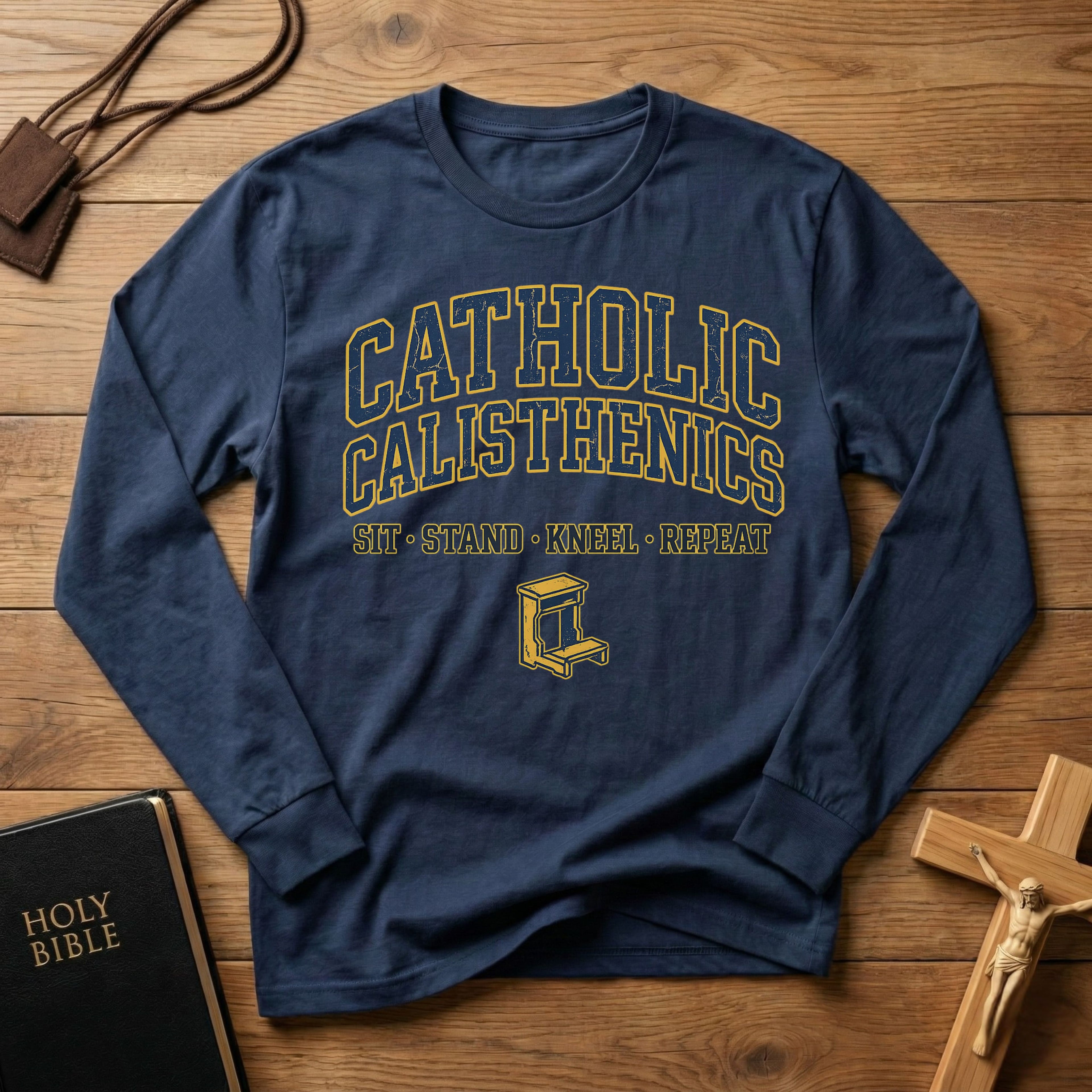 Catholic Calisthenics Long Sleeve Tee