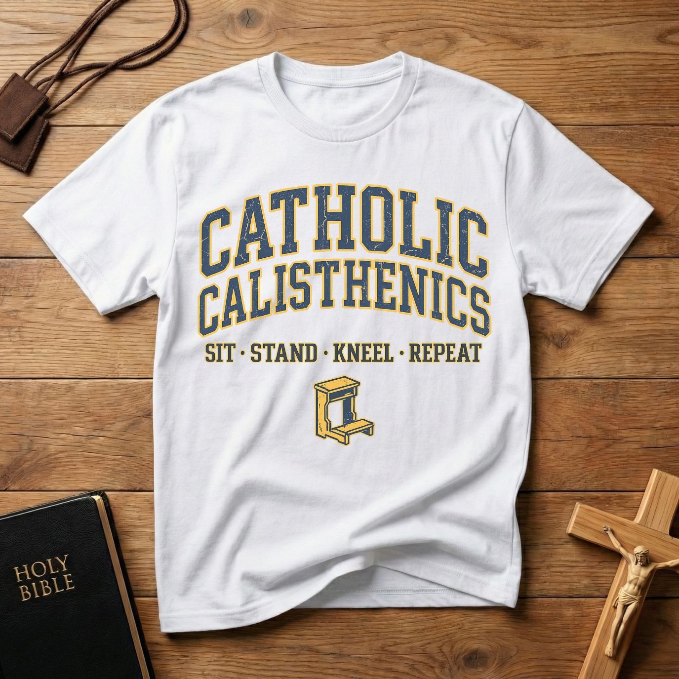 Catholic Calisthenics Colorful T-Shirt
