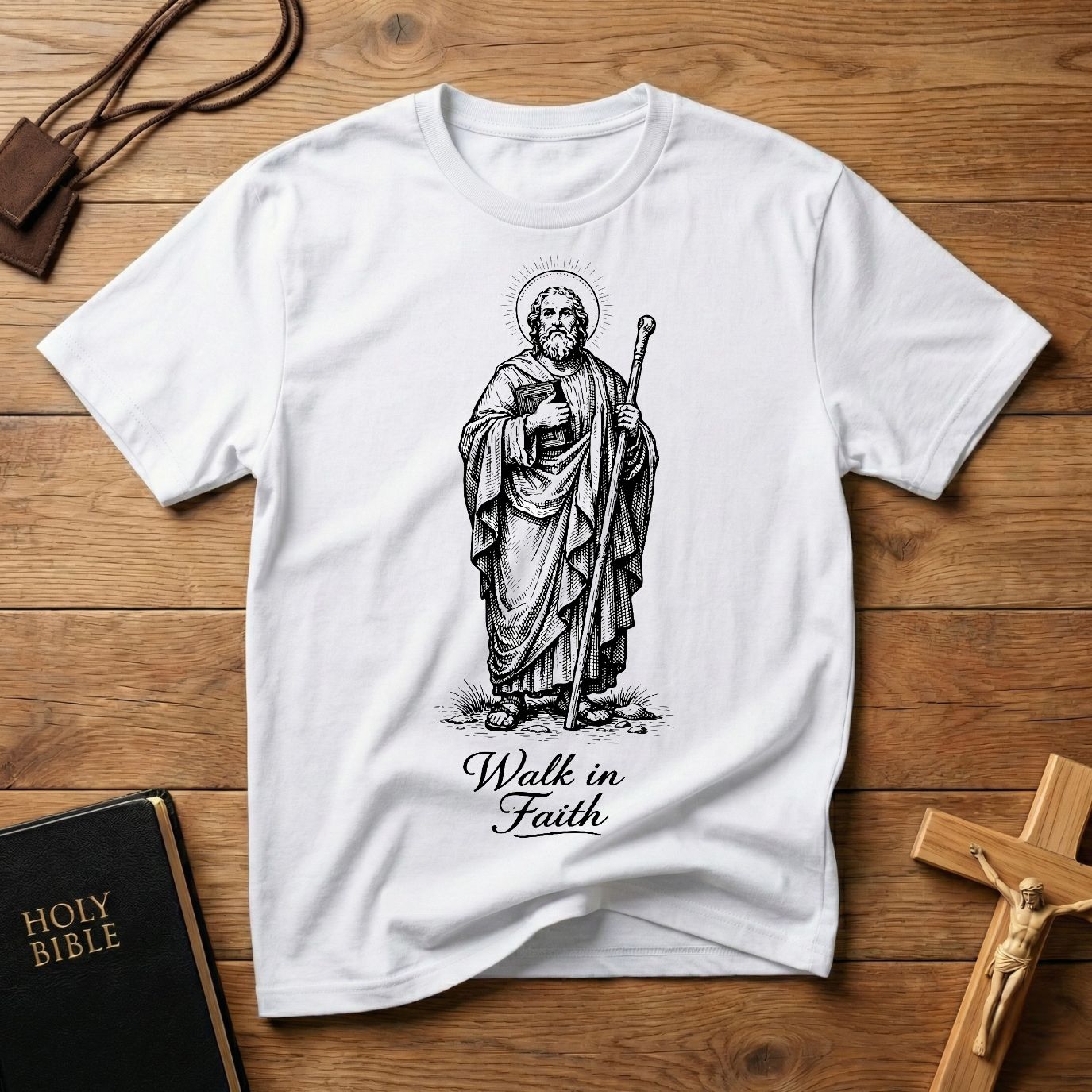 St. Joseph Walk in Faith T-Shirt