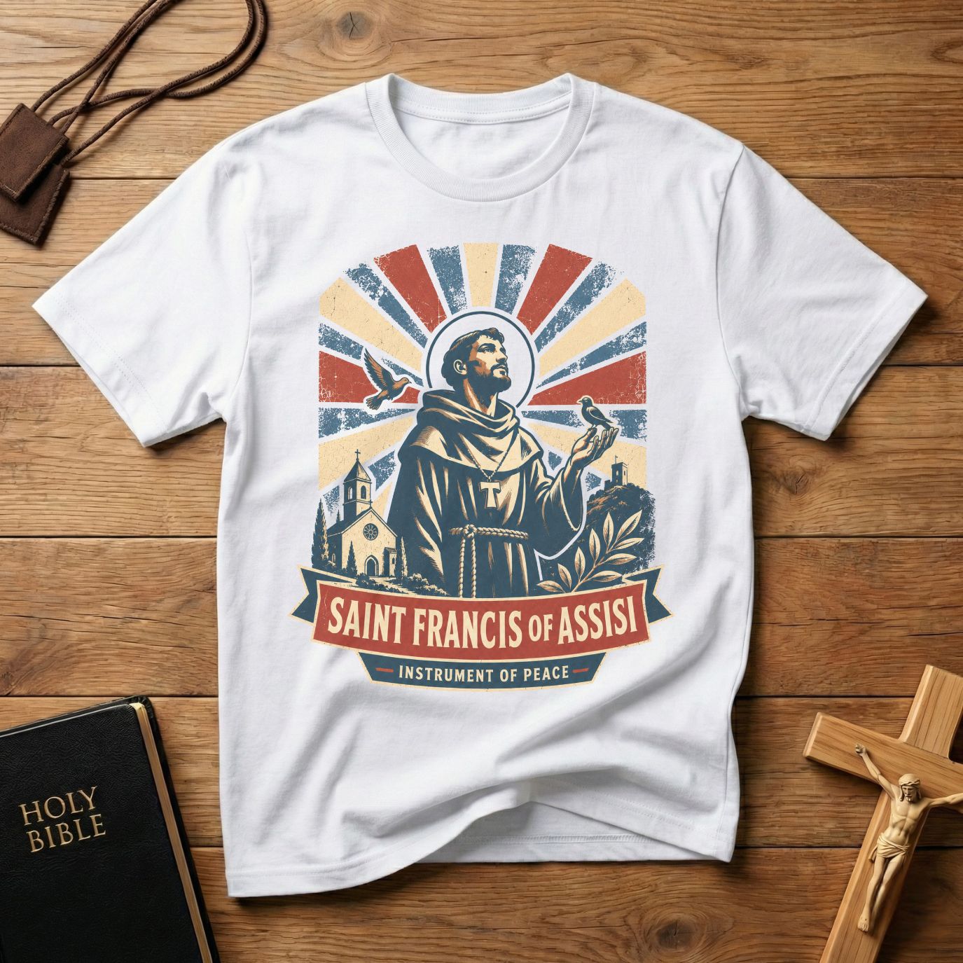 Saint Francis of Assisi Graphic T-Shirt