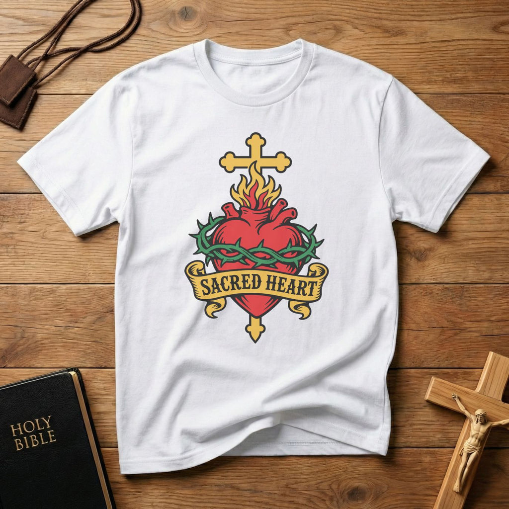 Sacred Heart Tattoo T-shirt