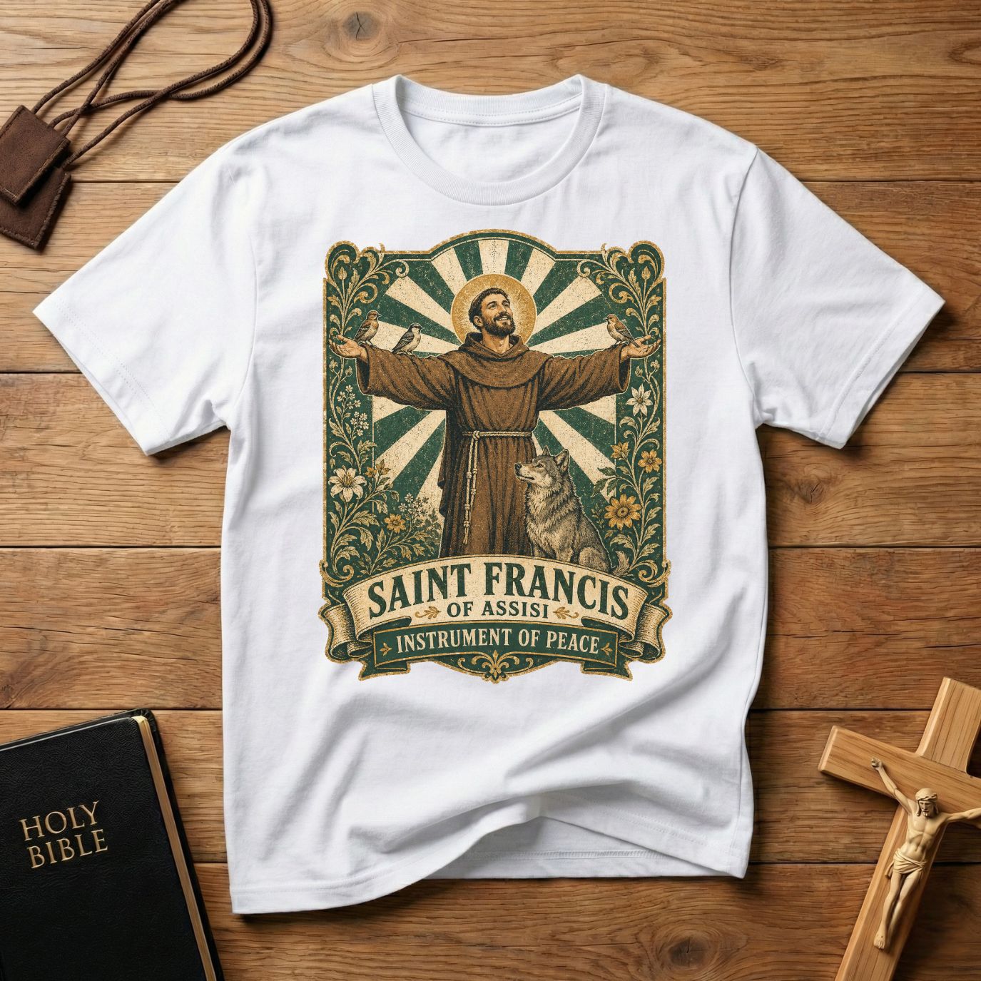 Instrument of Peace St. Francis T-Shirt
