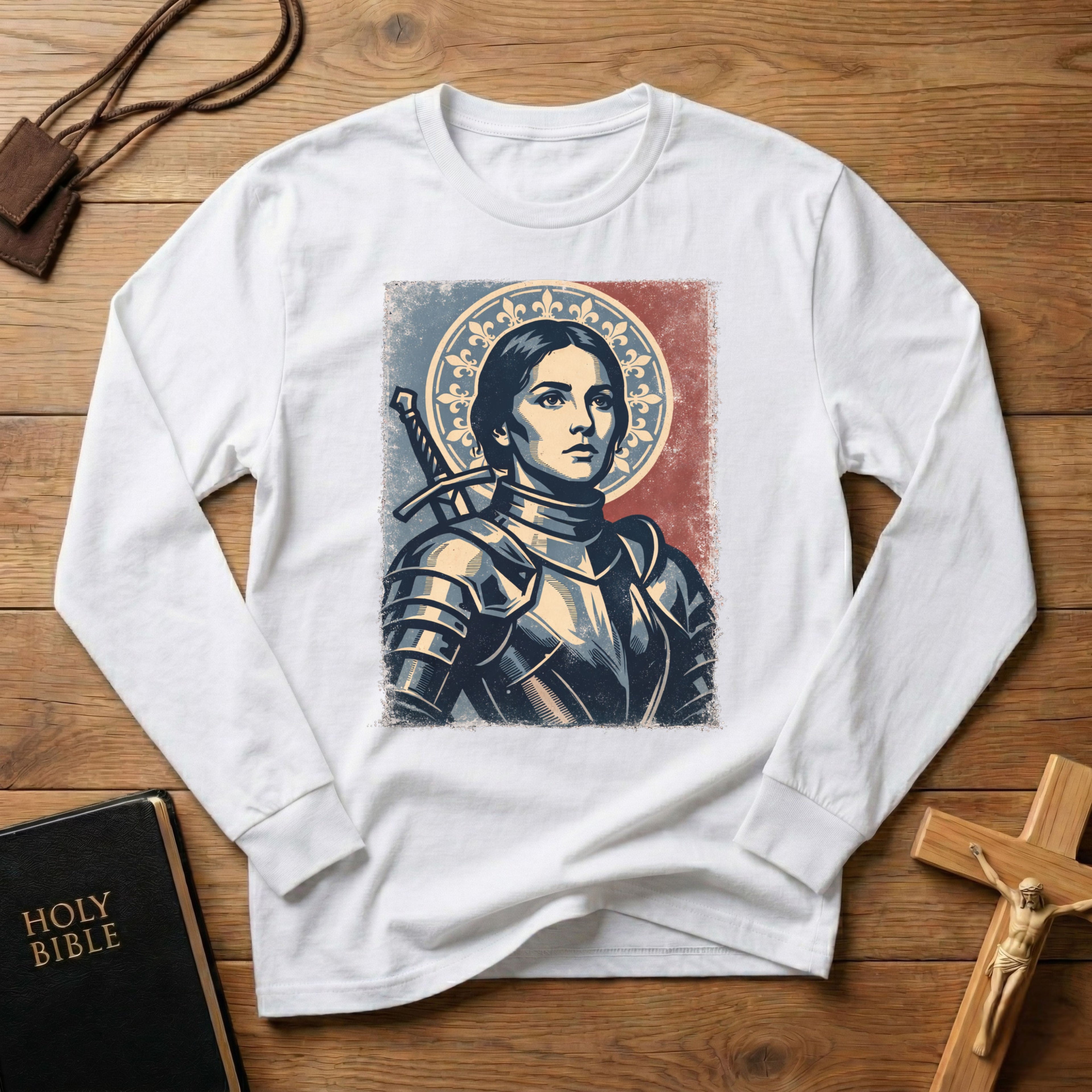 Joan of Arc Portrait Long Sleeve Shirt