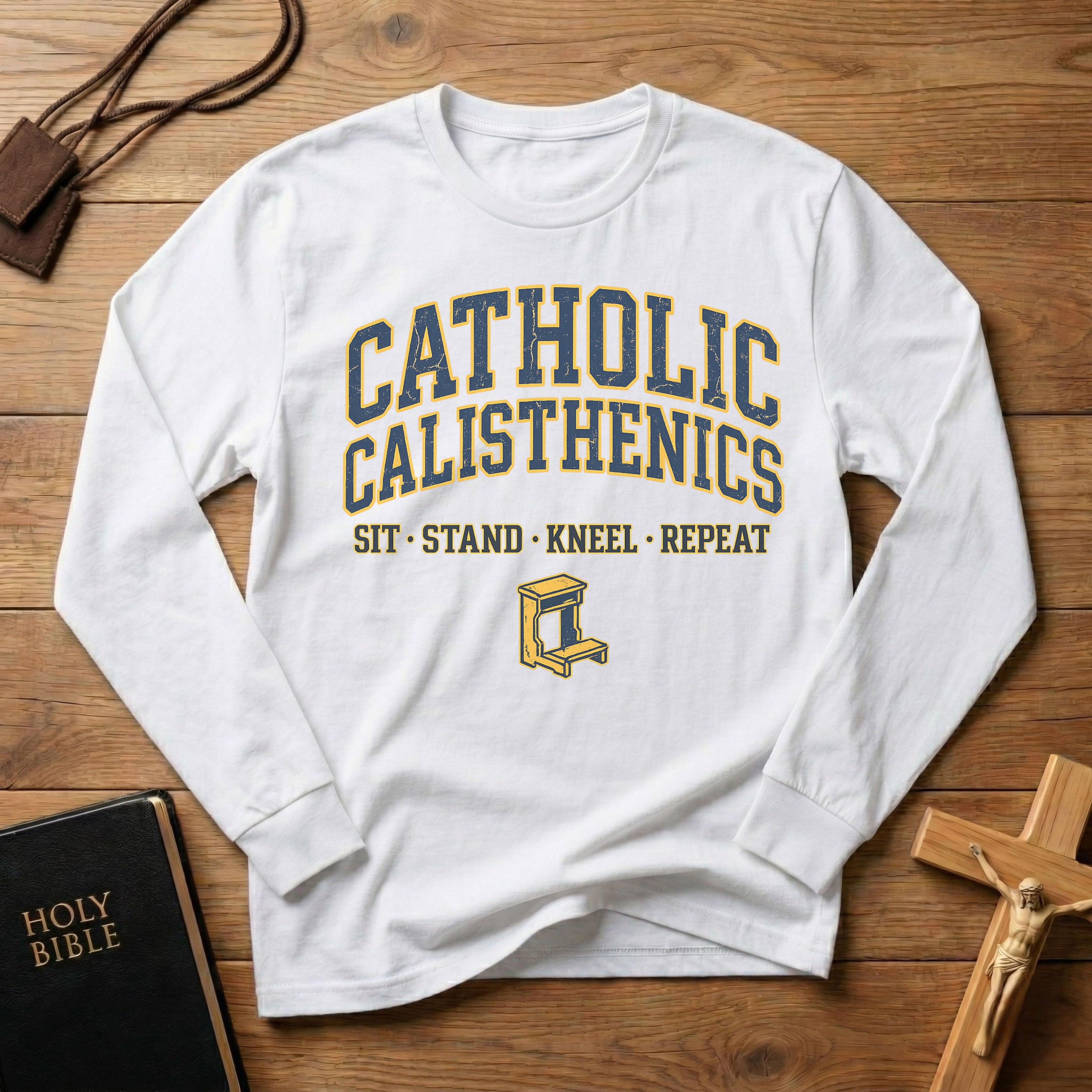 Catholic Calisthenics Long Sleeve Tee