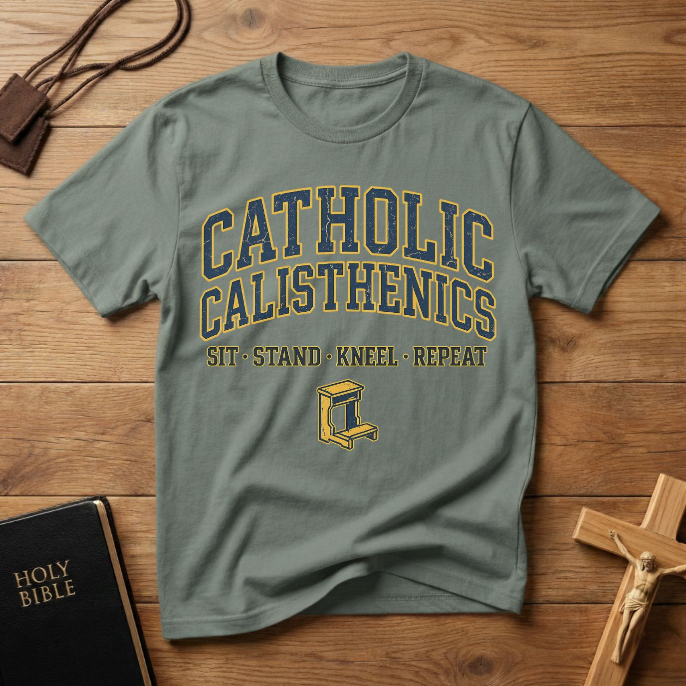 Catholic Calisthenics Colorful T-Shirt