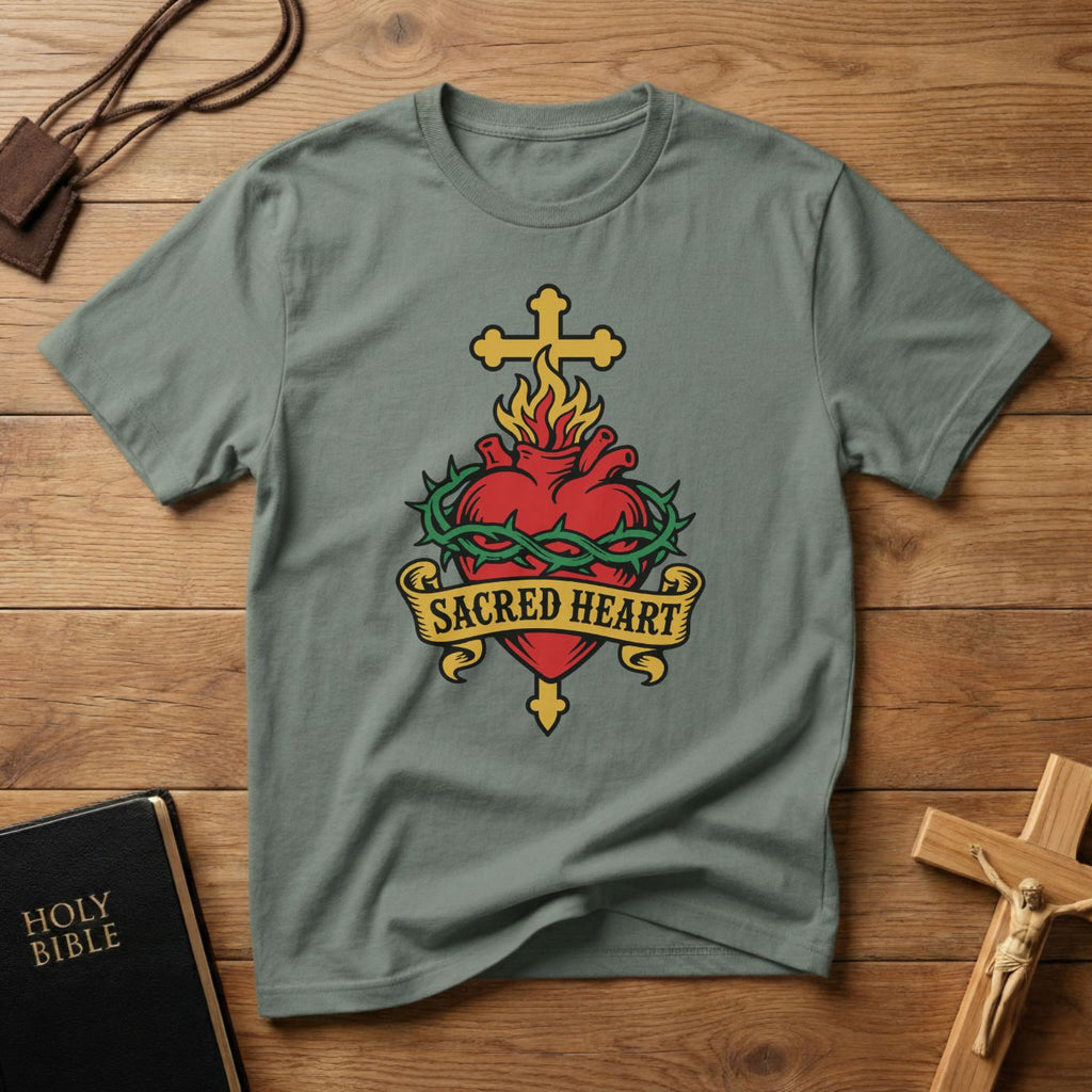 Sacred Heart Tattoo T-shirt
