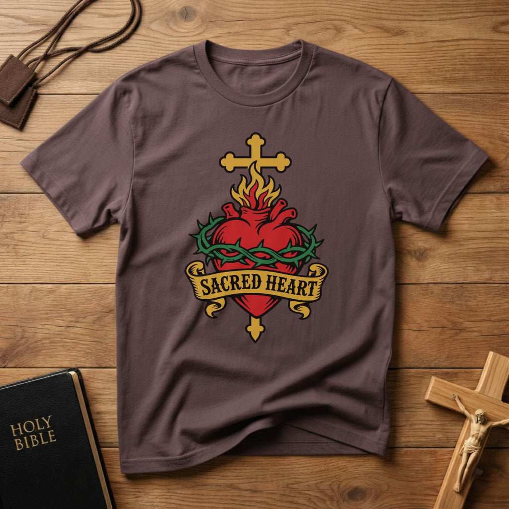 Sacred Heart Tattoo T-shirt