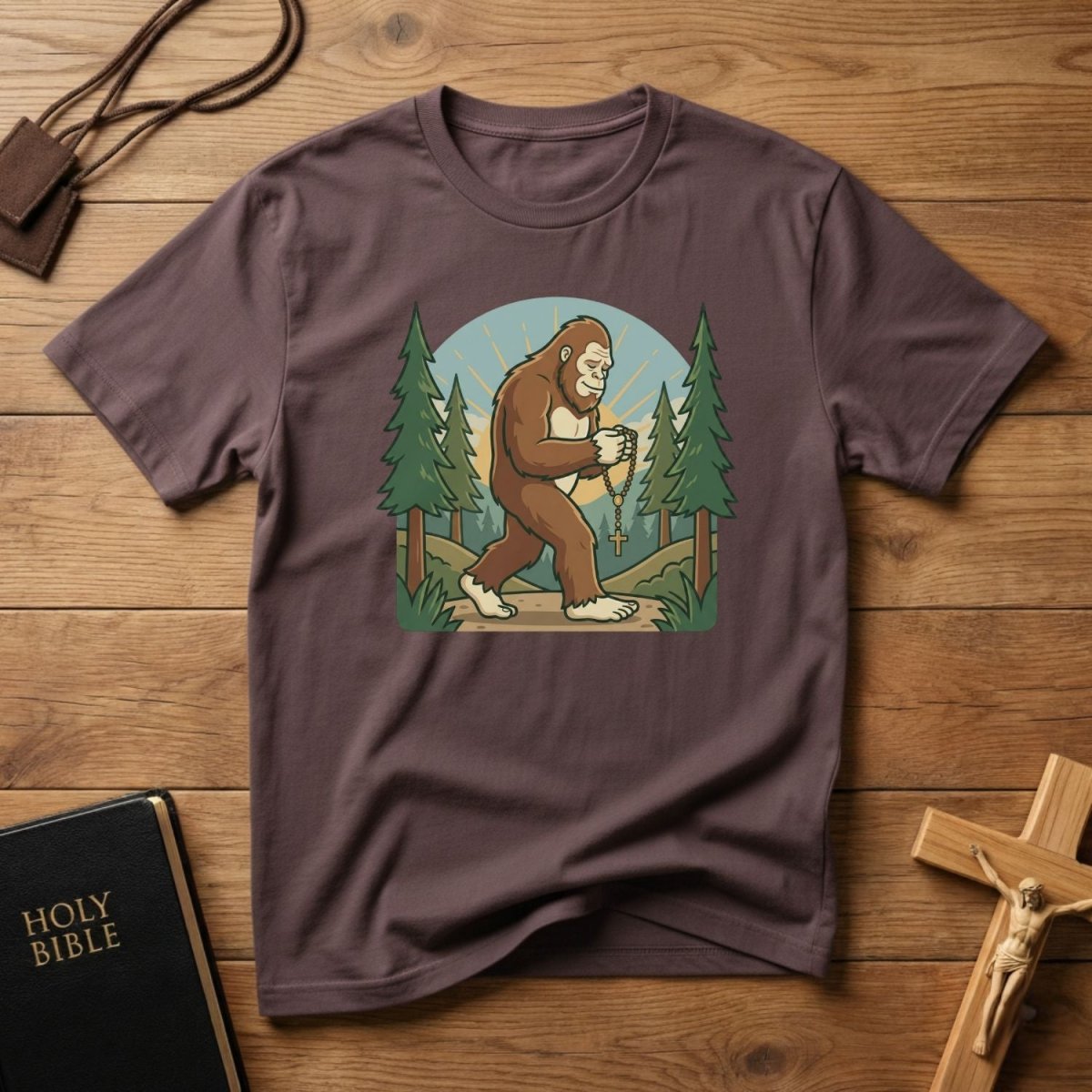 Bigfoot Rosary Walk T-Shirt - Tees to the Kingdom
