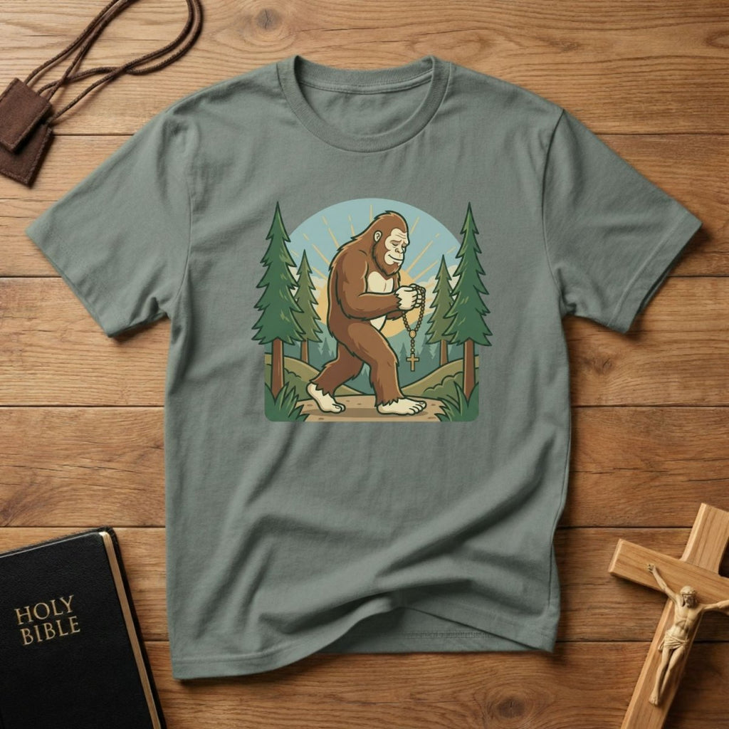 Bigfoot Rosary Walk T-Shirt - Tees to the Kingdom