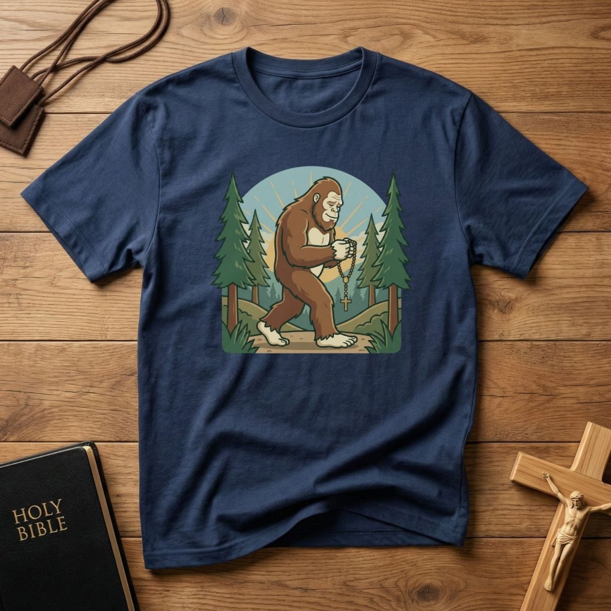 Bigfoot Rosary Walk T-Shirt - Tees to the Kingdom
