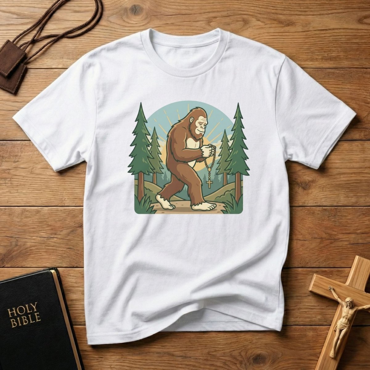 Bigfoot Rosary Walk T-Shirt - Tees to the Kingdom