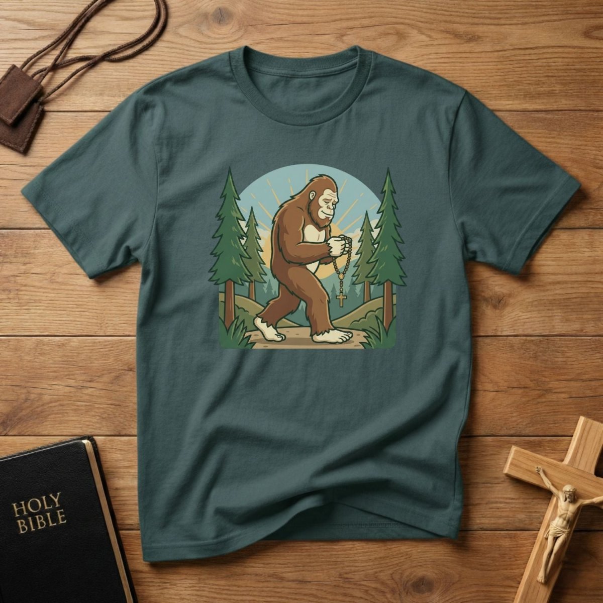 Bigfoot Rosary Walk T-Shirt - Tees to the Kingdom