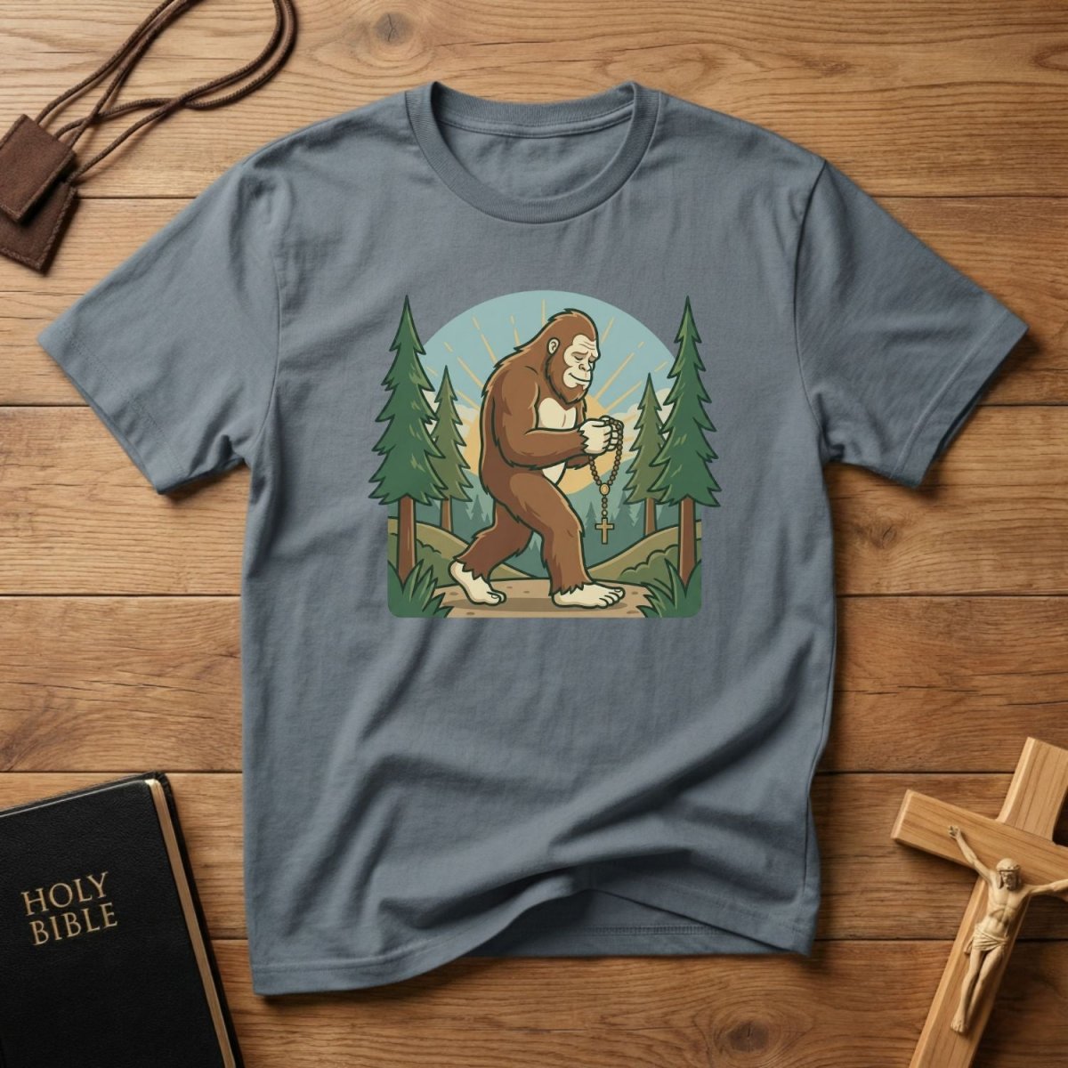 Bigfoot Rosary Walk T-Shirt - Tees to the Kingdom