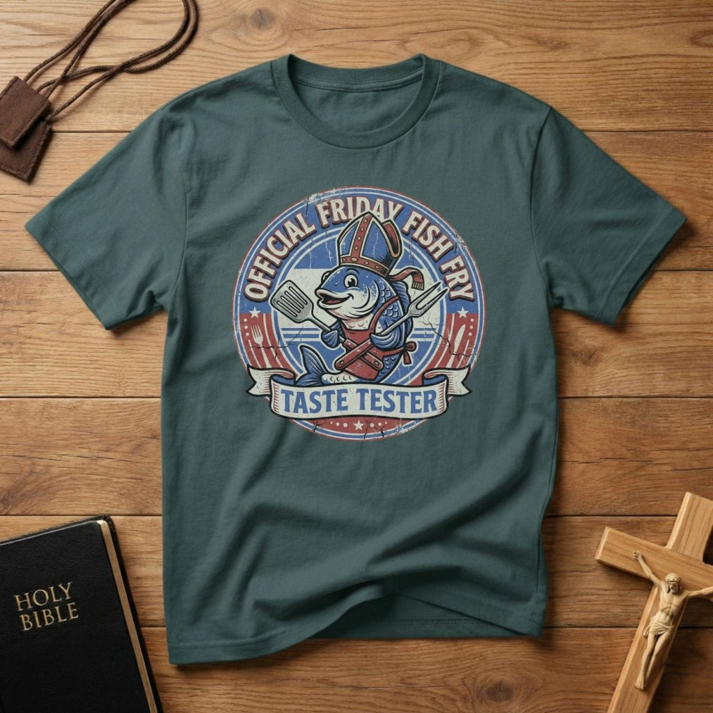 Friday Fish Fry Taste Tester T-Shirt - Tees to the Kingdom