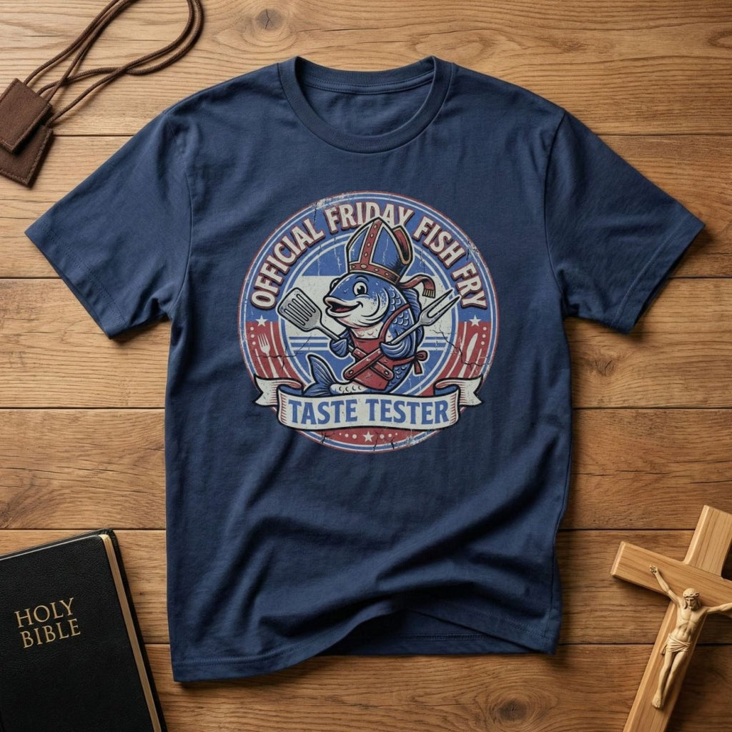Friday Fish Fry Taste Tester T-Shirt - Tees to the Kingdom