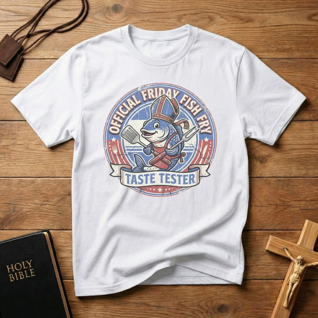 Friday Fish Fry Taste Tester T-Shirt - Tees to the Kingdom