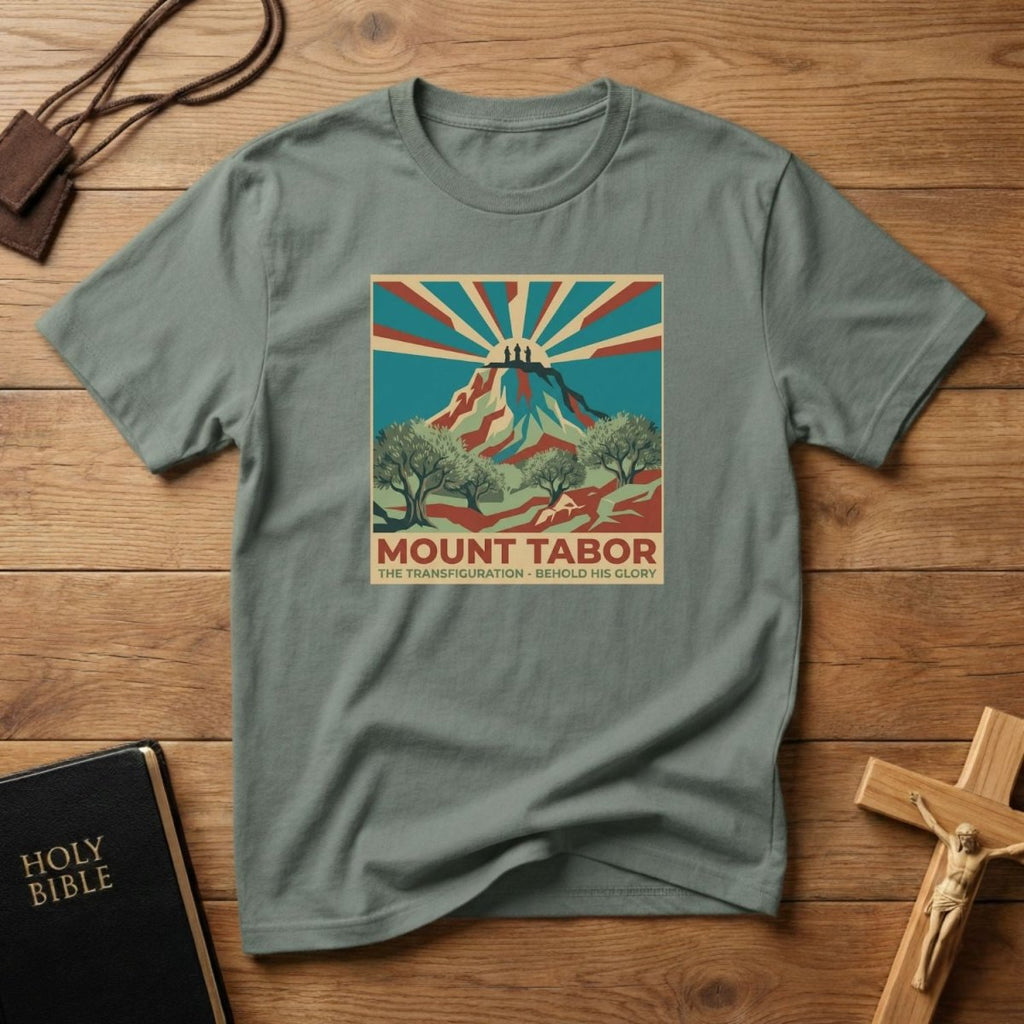 Mount Tabor Retro Mountain T-Shirt - Tees to the Kingdom