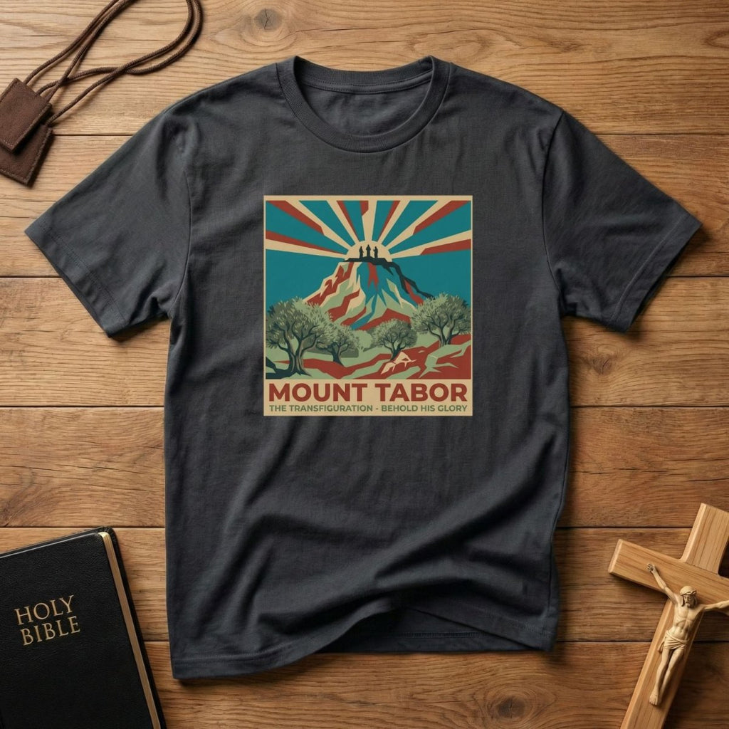Mount Tabor Retro Mountain T-Shirt - Tees to the Kingdom