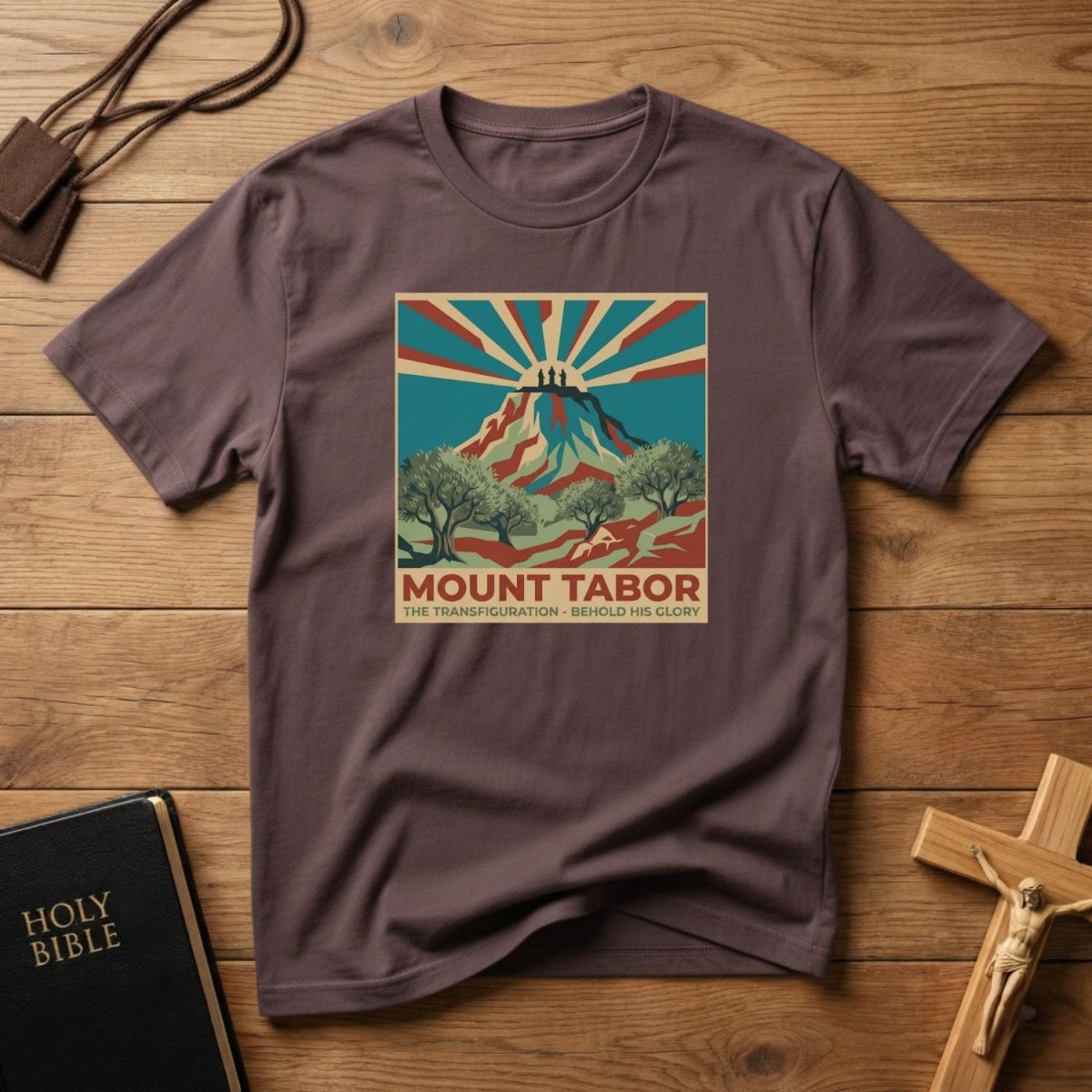 Mount Tabor Retro Mountain T-Shirt - Tees to the Kingdom