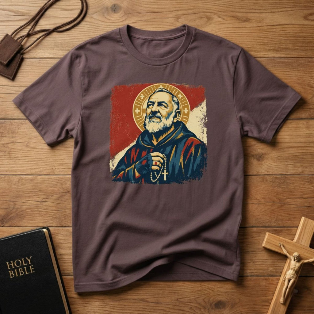 Padre Pio Portrait T-Shirt