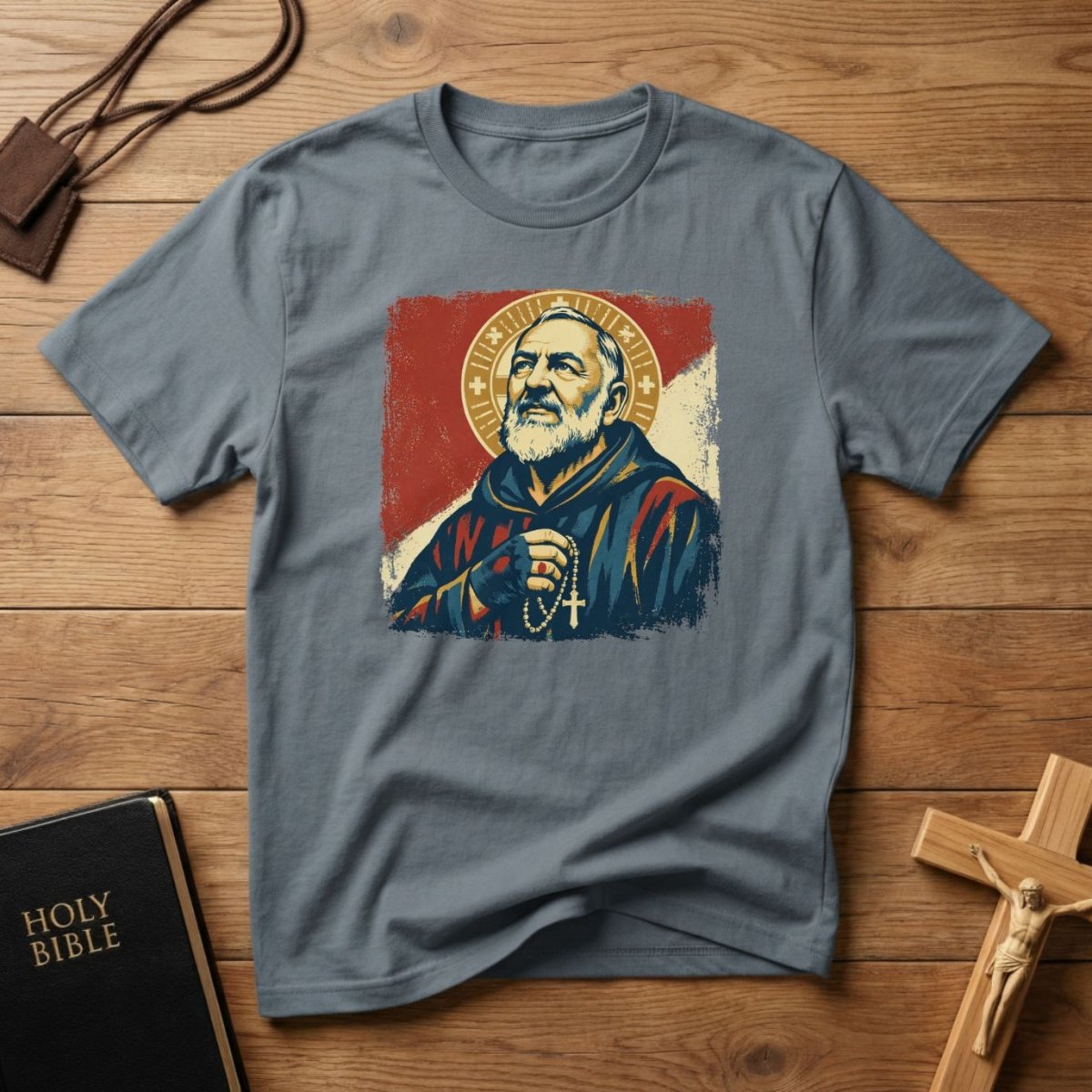 Padre Pio Portrait T-Shirt