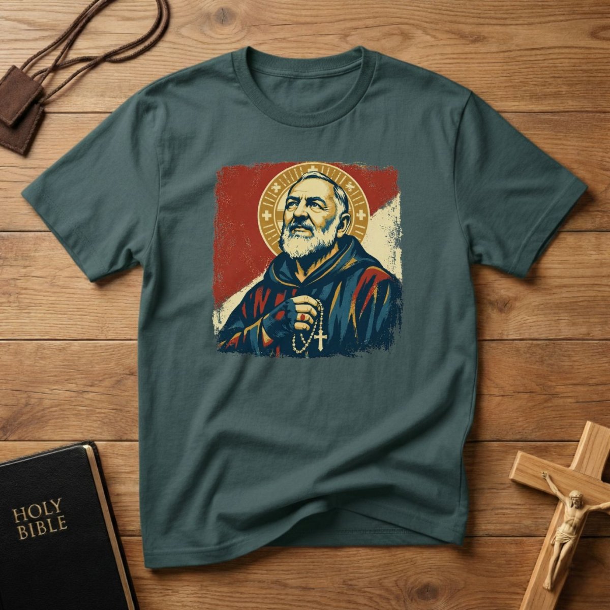 Padre Pio Portrait T-Shirt