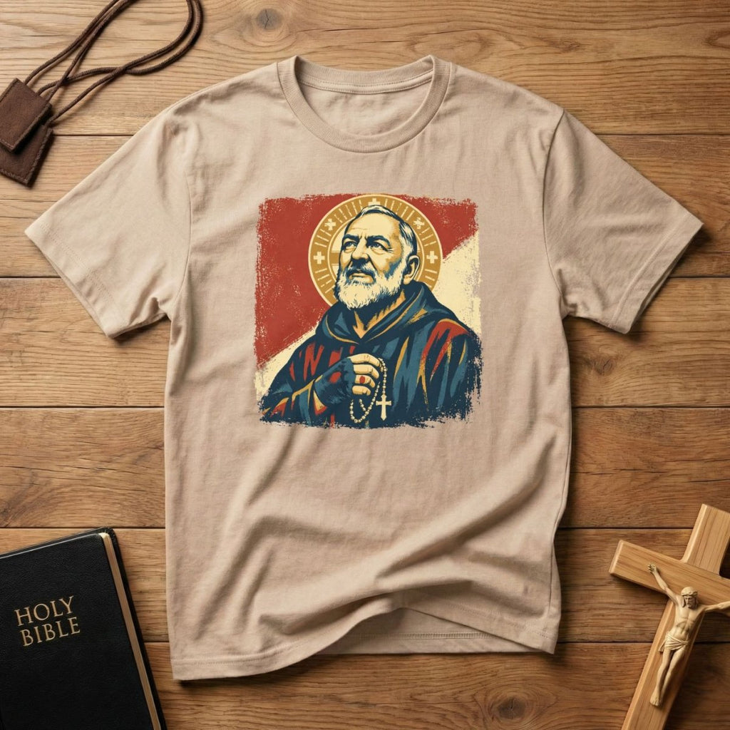 Padre Pio Portrait T-Shirt