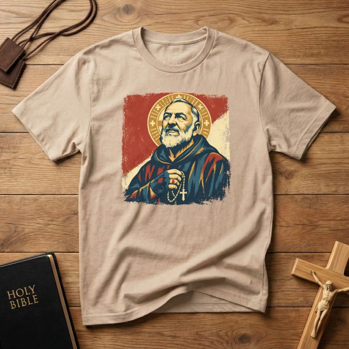 Padre Pio Portrait T-Shirt