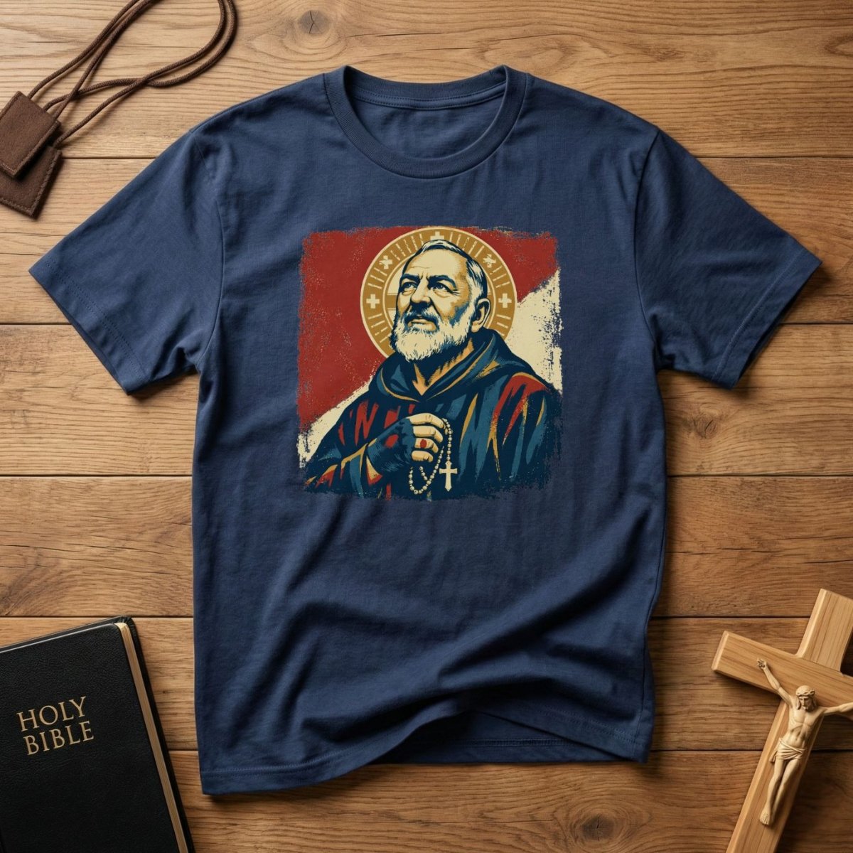 Padre Pio Portrait T-Shirt