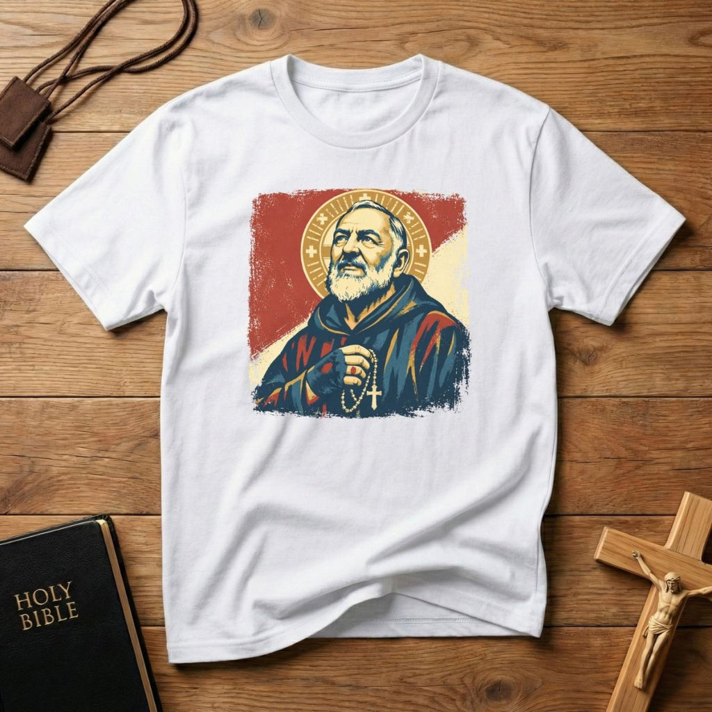 Padre Pio Portrait T-Shirt