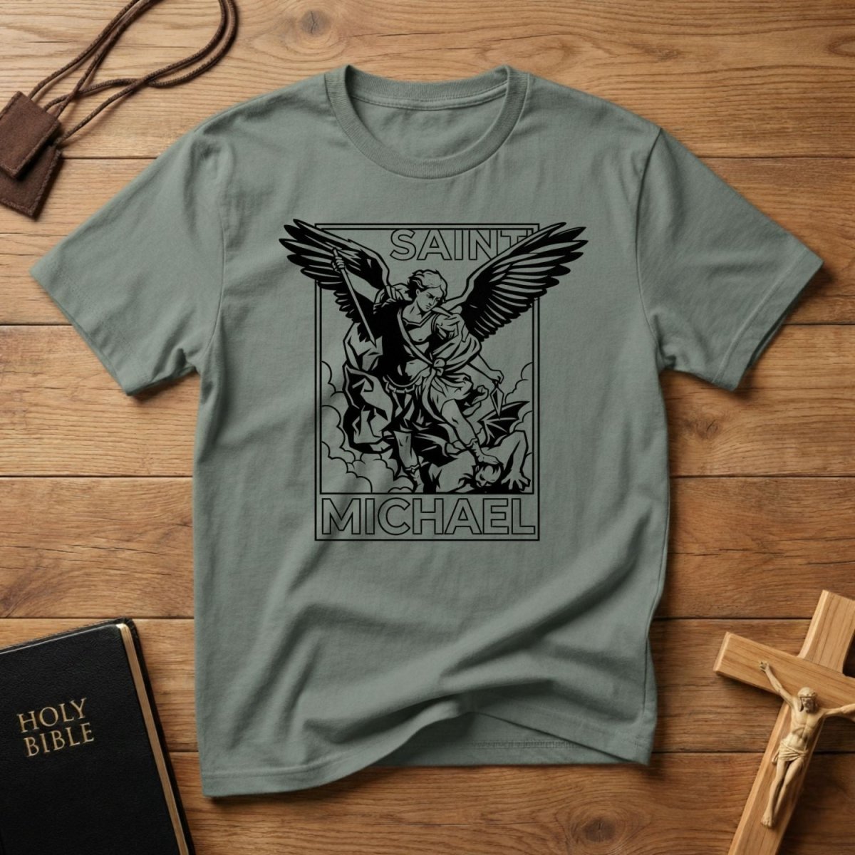 Saint Michael Graphic T-Shirt - Tees to the Kingdom