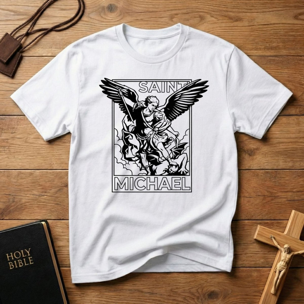 Saint Michael Graphic T-Shirt - Tees to the Kingdom